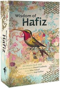 Wisdom of Hafiz Oracle: 45 Gold Gilt-Edged Cards with Matte Finish, Ancient Persian-Inspired Artwork, Poetry by Daniel Ladinksy, 104-Page Full-Color Guidebook, Inspirational Messages
