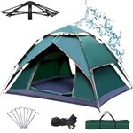 BOLDESCAPE 3-4 Persons Camping Tent, Waterproof for Adults - Spacious Outdoor Tent House for Camping. Durable Tent House for Camping, Perfect for Your Next Adventure (New), Polyester, Green