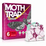 Mottenfalle Clothes Moth Traps, 6-Pack – Premium Pheromone Sticky Traps for Closets, Wool Clothing, Carpets & Home Fabrics – Odorless, Non-Toxic & Eco-Friendly Protection (Table-Top)