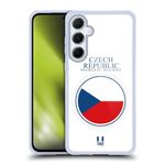 Head Case Designs Flag of Czech Republic Ceské republiky Flag Patches Soft Gel Case Compatible With Samsung Galaxy A55 5G