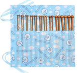 Bamboo Knitting Needles Set Knitting Needle Case Knitting Kits for Beginners 2x 3.0mm knitting needle 3.5mm, 3.75mm, 4mm, 4.5mm, 5.0mm, 5.5mm, 6mm, 8mm, 9mm, 10mm