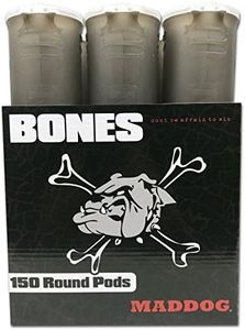 Maddog 150 Round BONES Paintball Pod - Smoke - 6 Pack