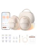 eufy Breast Pump S1 Pro, Heated Wearable Breast Pump, Electric and Hands-Free with Heating Technology, Portable Charging Case, App-Controlled Smart Rhythm, Hospital-Grade Suction, Ultra-Quiet