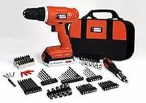 Black & Decker 20V Lithium Cordless Drill Kit with 100-pc Accessories