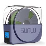 SUNLU Official Filament Dryer S1 Plus, Built-in Circulation Fan, Filament Dryer Box Storage Box for 3D Printer Filament 1.75 2.85 3.00, S1 Plus Blue Grey