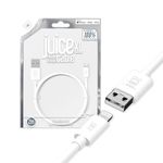 Juice Apple iPhone Lightning 2 m Charger and Sync Cable for Apple iPhone 13, 13 Pro, 12, 12 Mini, SE, 11, XS, XR, X, 8, 7, 6, 5, iPad, Pro, Air, Mini, Airpods Pro - White