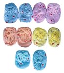 CUTEABLY Tieable Mittens and Booties Set (I Love Mom & Dad-Pack of 5, 0-12 Months)