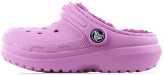 Crocs Unisex Kid's Classic Lined Clog K, Taffy Pink, 12 US