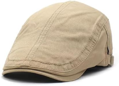 Zacharias Men's 100% Cotton Beret Golf Cap A7-01 (Pack of 1) (Fawn)