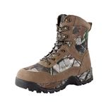 R RUNFUN Men's Hunting Boots Waterproof Hiking Boots Lightweight Camo Military Tactical Boot, Breathable and Non-slip, 8", 400g Thinsulate(RF2303-8CS,size8.5)