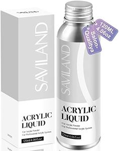 Saviland Professional Acrylic Liquid - 4.06fl oz Non-Yellowing Acrylic Nail Liquid for Acrylic Application DIY Long-lasting Acrylic Nails Carving Nail Extension at Home Salon Use