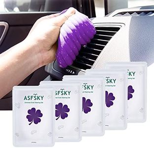 ASFSKY Car Cleaning Gel - 5 Pack Purple, Dust Cleaner for Cars & Keyboards