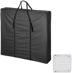 Hengme Folding Card Table Storage Bag, Carry Bags for 34x34 Square Card Tables, Storage Bag for Mahjong/Camping/Party Table, Waterproof Dustproof Protective Cover - Black 34 x 34 x 2.5 Inch