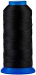 Selric [1500Yards / 36 Colors Available UV Resistant High Strength Polyester Thread #69 T70 Size 210D/3 for Upholstery, Outdoor Market, Drapery, Beading, Purses, Leather (Black)