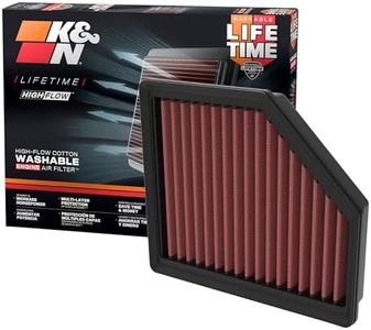 K&N Engine Air Filter: Reusable, Clean Every 75,000 Miles, Washable, Premium, Replacement Car Air Filter: Compatible with 2021-2022 Nissan Rogue, Qashqai III, 33-3174