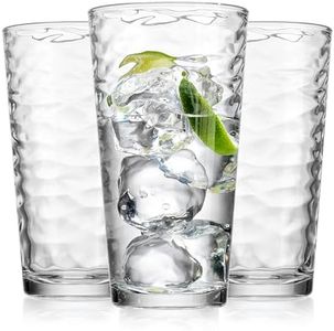 Glaver's Drinking Glasses Set of 10 Highball Glass Cups, Premium Glass Quality Coolers 17 Oz. Glassware. Ideal for Water, Juice, Cocktails, and Iced Tea. Dishwasher Safe.…