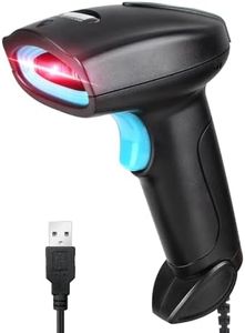 JIAN BOLAND Barcode Scanner USB 1D Wired CCD Barcode Reader Supports Screen Scan Bar Code Scanners for Store, Supermarket, Warehouse-U1