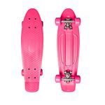 M.Y X-Skate Complete 22" Pink Plastic Retro Beginner Skateboard for Kids Teenagers & Adults Waffle-Style Deck ABEC 7 Bearings for tricks and cruising