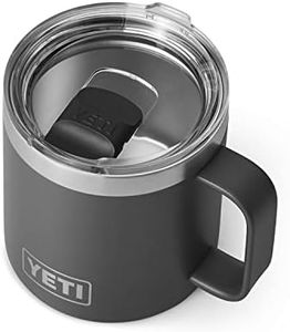 YETI Rambler 14 oz Mug, Vacuum Insulated, Stainless Steel with MagSlider Lid, Charcoal