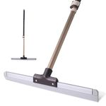 Eyliden Floor Squeegee Scrubber, Soft Floor and Window Squeegee with Telescopic Handle, Household Light Weight Floor Scrub Broom for Bathroom Shower Glass Kitchen Tile Marble, Water Foam Remove