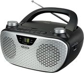 Jensen CD485BK Boombox CD AM/FM Stereo Radio (Black)