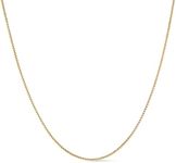 Ana Luisa 10K Solid Gold Mini Box Chain Necklace for Women - Hypoallergenic, Water-Resistant, Recycled Solid Gold Jewelry - Elegant Gold Chain for Everyday Wear - Women Gift Ideas - Gold, 17"-18"