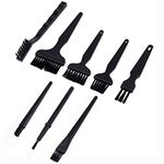 Itian 8 Pcs Black Plastic Handle Conductive Ground ESD Anti Static Brush Set