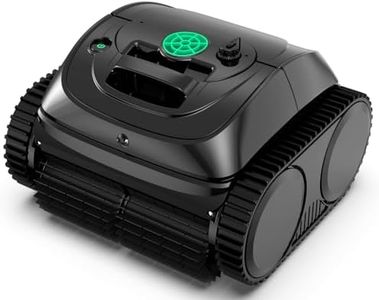 WYBOT C1 Cordless Robotic Pool Cleaners, Powerful Suction, Wall Climb Pool Robot with Intelligent Route Planning, Lasts 150Mins, Ideal for In-Ground Pools Up to 1,614 Sq.ft