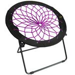 Zenithen Limited Bungee Folding Dish Chairs (Pack of 1, Plum)