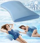 Lumbar Support Pillow for Bed Relief Back Pain: Lower Back Pillow for Sleeping - Cooling Memory Foam Waist Pillow - Back Wedge pillow for Side, Back&Stomach Sleepers - Car Seat Cushions for Car, Sofa