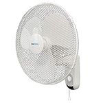 STAYCOOL 16in / 40cm Wall Fan / 3 Speed Settings / 90 Degree Oscillation/Vertical Tilt/Pull Cord Operation / 45w / Quiet Motor/Easy Installation/Safety Grill/Wall Mountable / F1421WH / White