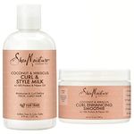 Shea Moisture Coconut and Hibiscus Combination Pack – 8 oz. Curl & Style Milk & 12 oz. Curl Enhancing Smoothie