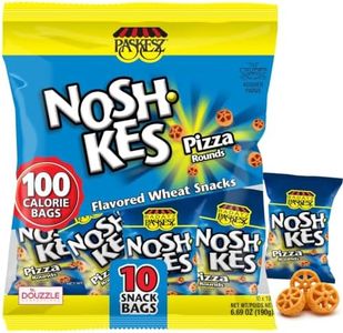 DOUzzle Kosher, Pizza Flavored Wheat Snacks, Crunchy Pizza Rounds Crisps, 10 Count Multipack