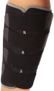 Calf Brace | Premium Compression Sleeve for Men & Women | Provides Pain Relief & Support | For Shin Splints, Lower Leg Pain, Torn Calf Muscle | Black Neoprene Adjustable Support Wrap for Runners