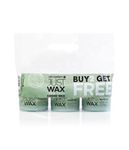 Salon System Just Wax Tea Tree Creme Wax - 3 for 2 and Deo Fine Paper Wax Strips (100)