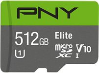 PNY Elite 512GB MicroSDXC Card, Up 