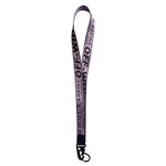 Fashion Letter Keychain Lanyard Industrial Canvas Phone Lanyard Wristlet Keychain Office Badge Lanyard Key Chain Phone Strap (Pink)