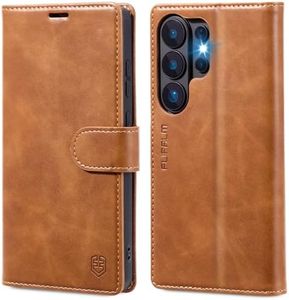 FLIPALM Wallet Case for Samsung Galaxy S26 Ultra 6.9", RFID Blocking Credit Card Holder, PU Leather Folio Flip Kickstand Protective Shockproof Cover for Galaxy S26 Ultra (Grayish-Brown, S26 Ultra)