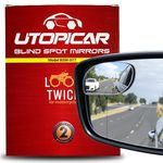 Blind Spot Convex Car Mirror: Rear view | Rearview Mirror Accessories for Car Interior - Women and Men Use Our Automotive Blindspot Mirrors for Larger Image and Improved Traffic Safety (2 pack)