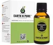 Earth N Pure Avocado Oil Cold Pressed, Natural and Therapeutic Grade for Hair and Skin - 30 ml