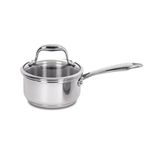 Lagostina Ambiente Stainless Steel 18cm Saucepan with cover 2 L, Lagoseal® Plus Base, Induction Ready, Tempered Glass Lids, Dishwasher & Oven Safe