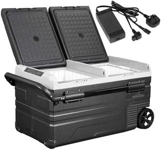 Dellonda 75L Portable Car Fridge, Freezer, 12/24/230V Dual Zone Compressor - DL134