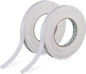 2 Rolls of Self Adhesive Foam Tape 9mm Wide, 5mm Thick, 4.5M Long, White Colour, Weather Stripping Door and Window Seals, Door Draught Excluder (2 Rolls, 9 Meters)