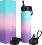 HydroPal Vacuum Insulated Water Bottle 750ml Stainless Steel, BPA Free, Leakproof, 12H Hot 24H Cold, with Straw & Spout Lids for Gym
