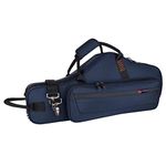 Protec Alto Saxophone Contoured PRO PAC Case with Flute Pocket, Blue, Model PB304CTBX