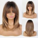 HAIRCUBE Ombre Brown Wigs for Women