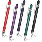 Nezyo 5 Pack Funny Pen for Colleague Rude Pen Set Ballpoint Pens Stationery Retractable Office Workplace Desk Birthday Party Accessories Leaving Gift for Adults