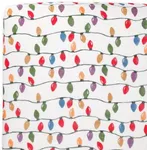 Little Unicorn Fitted Crib Sheet | 100% Cotton Muslin | Super Soft | Sized for Standard Baby Crib & Toddler Mattress | Machine Washable | 52” x 28” x 6” (Christmas Bulbs)