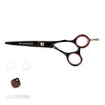 Mr Barber Titanium Edge Series 5.5 inch, Stainless Steel Professional Hair Cutting Scissors -Silver Ergonomic Design