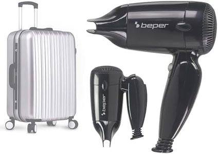 BEPER 40.405 Phon da Viaggio con Manico Pieghevole - Phon da Viaggio Piccolo e Leggero 1200W